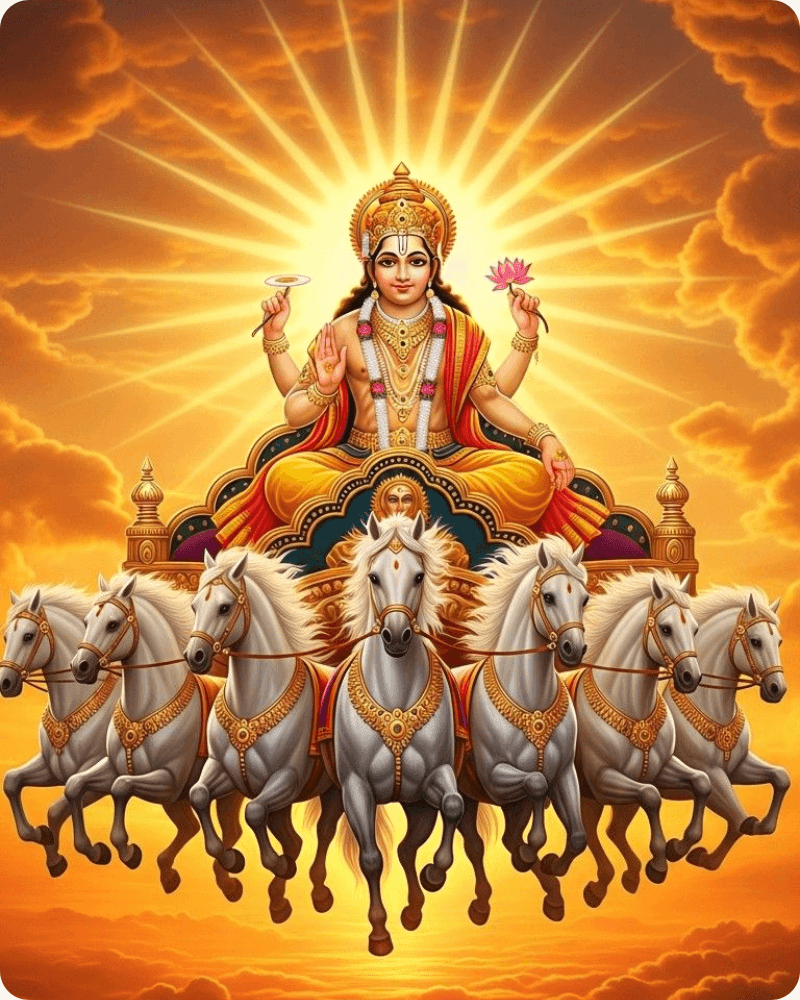 Pray to Aditya, the Sun God, for Strength, Clarity, and Steady Victory