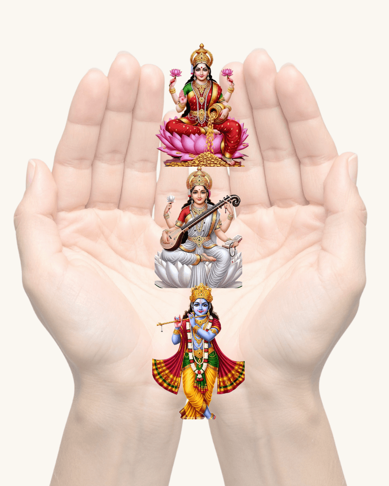 When you wake up, looking at the palms of your hands