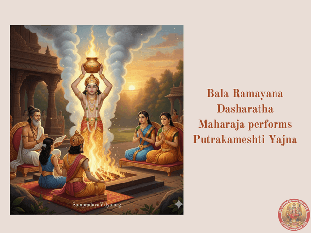 Bala Ramayana - Dasharatha Maharaja performs Putrakameshti Yajna
