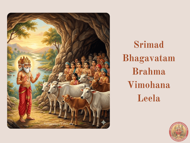 SriKrishna's Leelas 12 - Brahma Vimohana Leela - Brahma Deva realizes the true nature of Krishna as MahaVishnu
