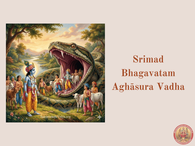 SriKrishna's Leelas 11 - Krishna kills Aghasura, the giant python asura