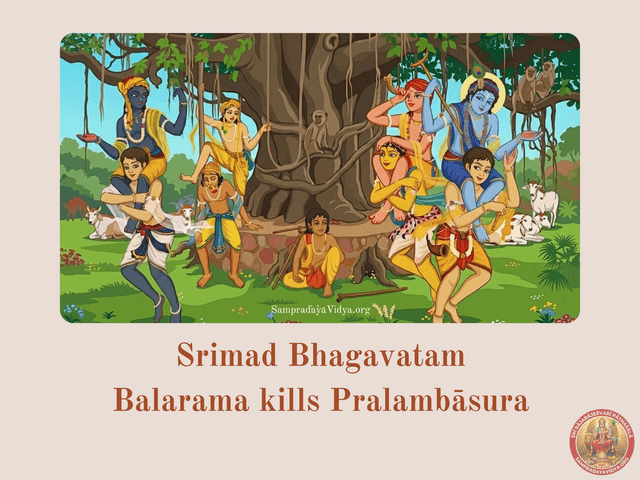 SriKrishna's Leelas 15 - Balarama kills Pralambasura, who comes in the form of a gopa friend