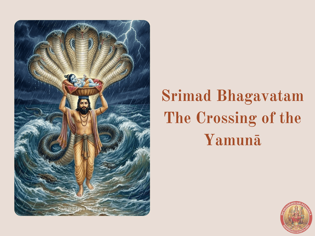 SriKrishna's Leelas 2 - Vasudeva crosses the Yamuna with SriKrishna