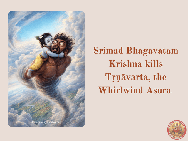 SriKrishna's Leelas 5 - Baby Krishna kills the asura Trinavarta