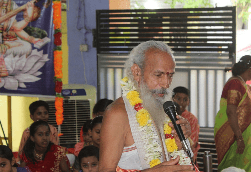Guru Pada Puja and Samskrta Sammelana - SLMTS Veda Pathashala, Hyderabad July 2023 - 10