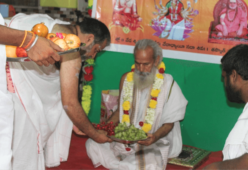 Guru Pada Puja and Samskrta Sammelana - SLMTS Veda Pathashala, Hyderabad July 2023 - 4