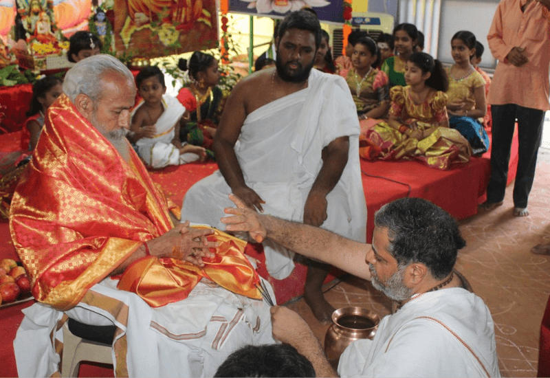Guru Pada Puja and Samskrta Sammelana - SLMTS Veda Pathashala, Hyderabad July 2023 - 7