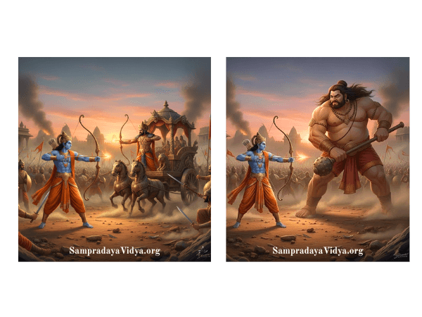 paścād-rāvaṇa-kumbhakarṇa-hananaṃ